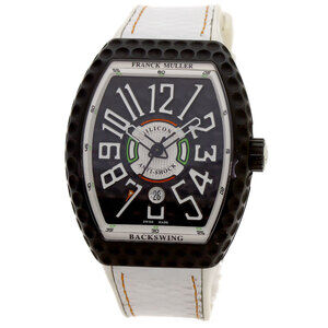 Franck Muller V45SCDT Golf Vanguard Backswing Watch, Titanium/Rubber, Men's